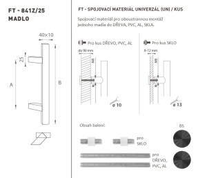 AJTÓKINCS MP kód K41Z 40x10 mm UN - db (BS - Matt fekete)