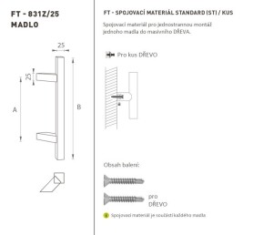 AJTÓKINCS MP kód K31Z 25x25 mm ST - db (BN - Szálcsiszolt rozsdamentes acél)