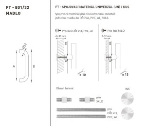 AJTÓKINCS MP kód K01 Ø 32 mm UN - db (WS - Fehér matt)