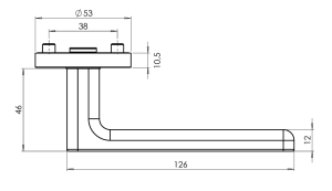 Ajtószerelvények MP - GK - MINIMAL MODERN - R (kasmírszürke)