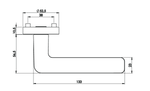 Ajtószerelvények MP - GK - REMOTE - R (bársonyszürke)