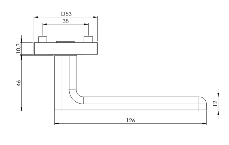 Ajtószerelvények MP GK - MINIMAL MODERN - HR (bársonyszürke)