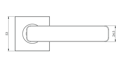 Ajtószerelvények MP GK - MINIMAL MODERN - HR (bársonyszürke)