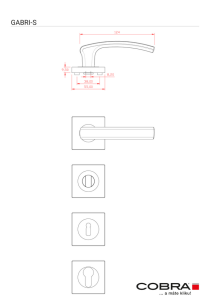 Ajtószerelvények COBRA GABRI-S (OCN)