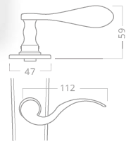 Ajtószerelvények ACT Kampa (BRONZ)