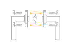 Ajtó vasalat ACT Bronco R (CHROME)