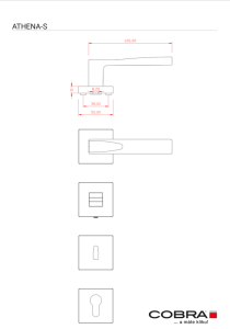Ajtószerelvények COBRA ATHENA-S (TIT)
