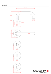 Ajtószerelvények COBRA UFO-R III (IN)