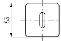 KIÁRUSÍTÁS ROSTEX AJTÓRÓZSA - WC (fekete) - 5x5 cm