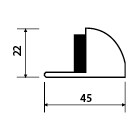 KIÁRUSÍTÁS Ajtóütköző TWIN P 541 (NI-SAT)