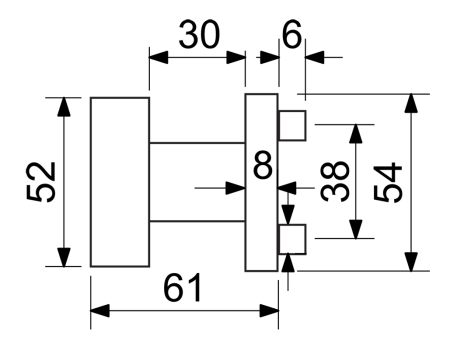 Ajtólabda Richter RK.KNOB.03 (N)