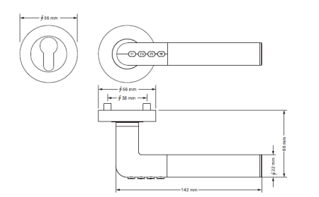 Richter Smart Handle SET H.02/ EN.304.SZ.PA.KO.L