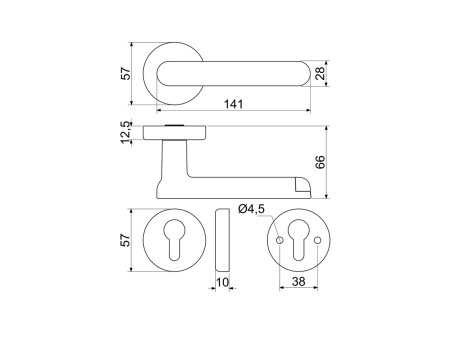 Richter cseh Smart Touch fogantyú H.03.(NIMAT)