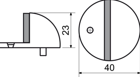 Ajtóütköző RICHTER RDS.013.BRNI