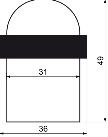 Ajtóütköző RICHTER RDS.073.AB (antik bronz)