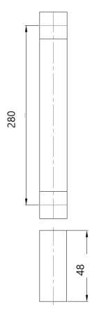 NYELV IKTER FÓLIA 304/280mm (NI-SAT-A) - darab