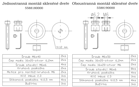 Kilincs ROSTEX OMEGA (fekete)