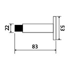 Ajtóütköző TWIN VL 3687 (E)