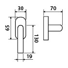 Ablakszerelvények TWIN VISION H 1802 RO (E)