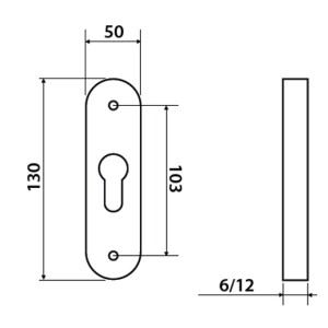 Kiegészítő rozetta TWIN HARMONIA DI8550 DEF (F1, F4, F9)