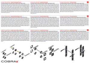 Ajtószerelvények COBRA SALI (IN)