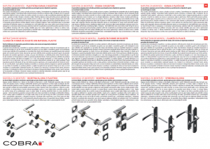 Ajtószerelvények COBRA SALI (IN)