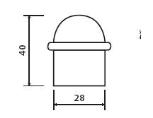 Ajtóütköző TWIN G 1001 (A, NI-SAT, F1, F9, F4, CM)